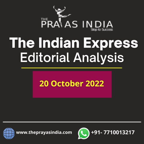 20 October 2022 The Indian Express The Prayas India