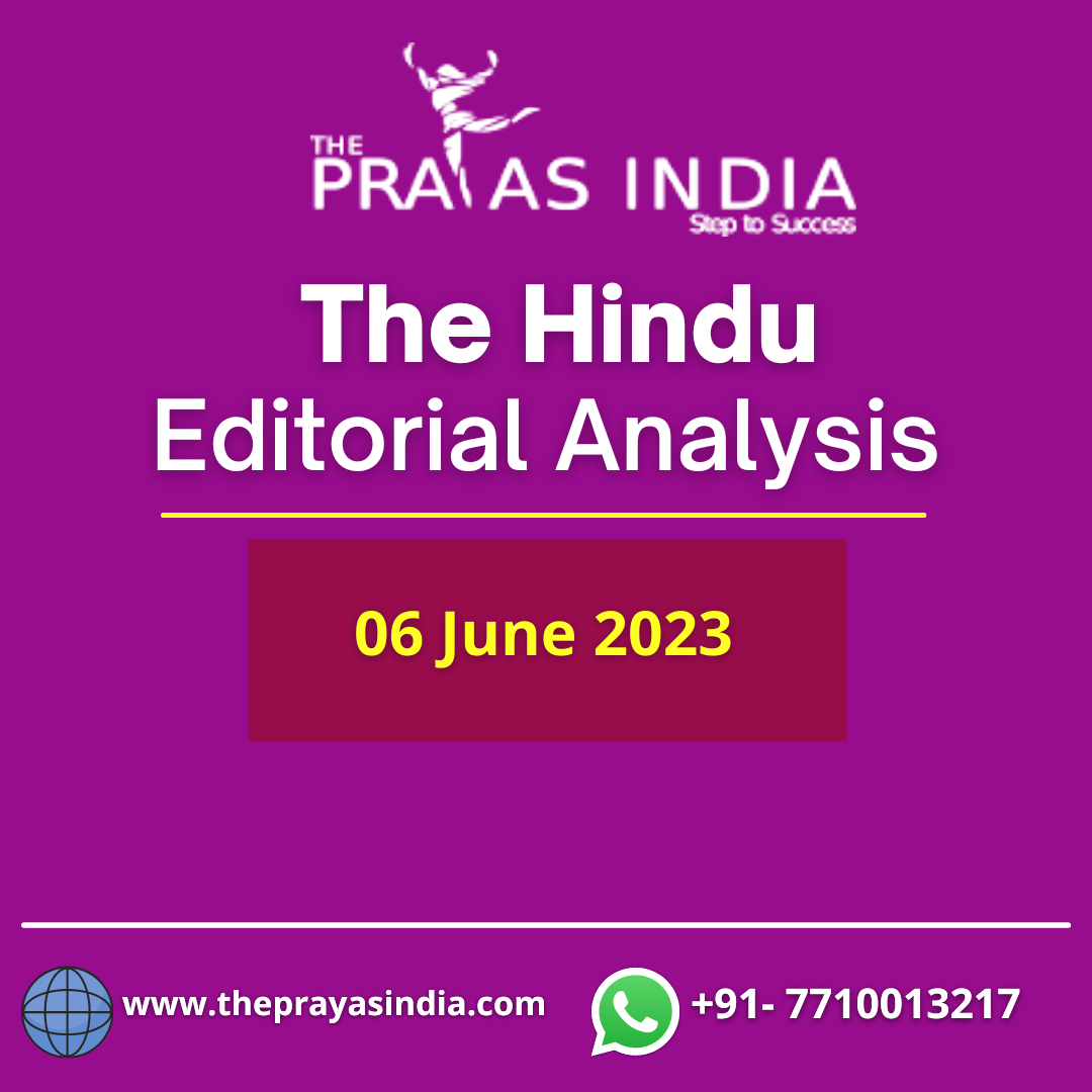 06 June 2023 The Hindu The Prayas India