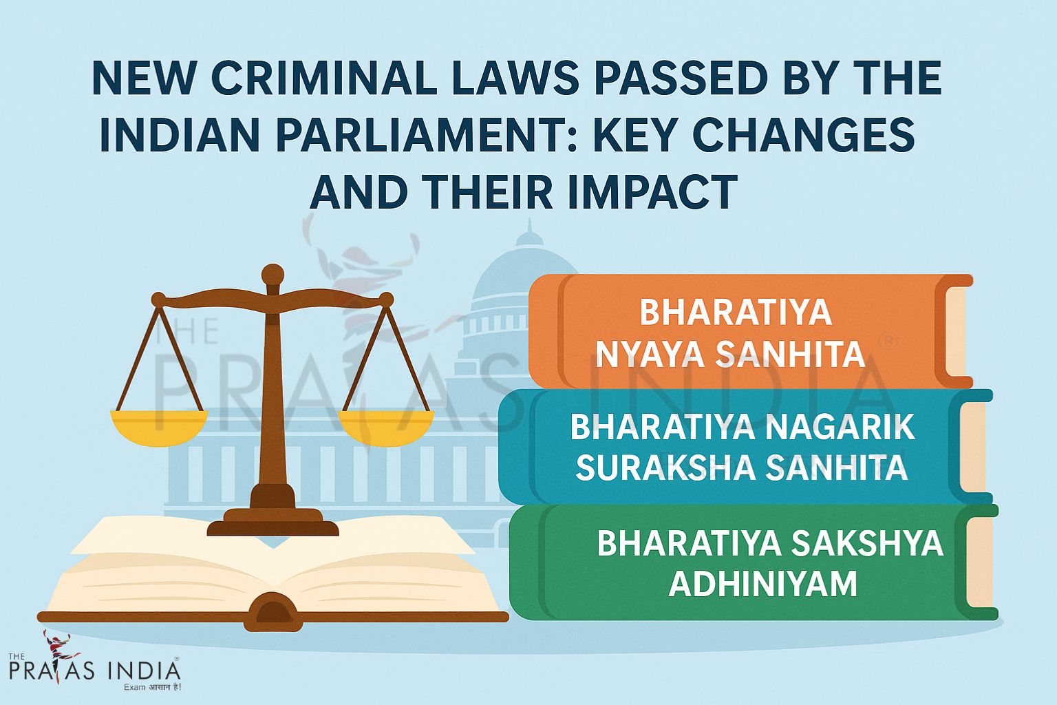 New Criminal Laws in India 1 New Criminal Laws in India