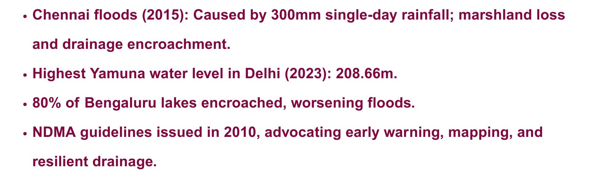 Urban Flooding in India 1 Fact Box for Quick Reference