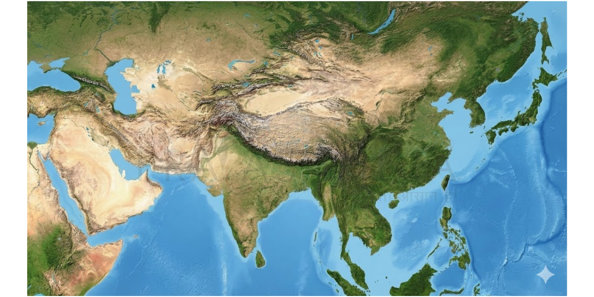 Asia Mountain Map