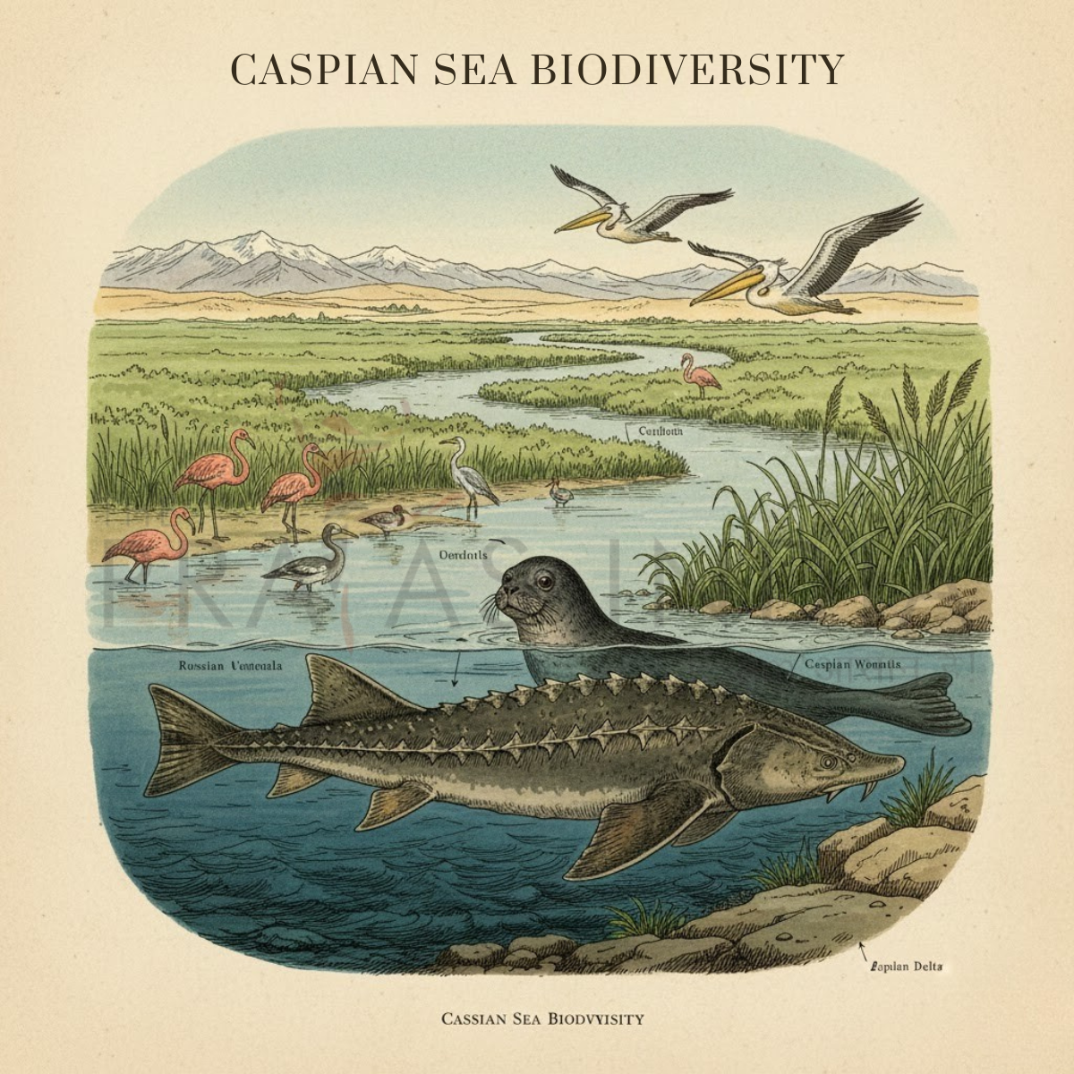 Caspian Sea Biodiversity Ecosystems
