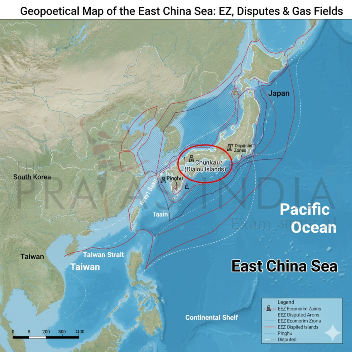 East China Sea Geopolitical Map
