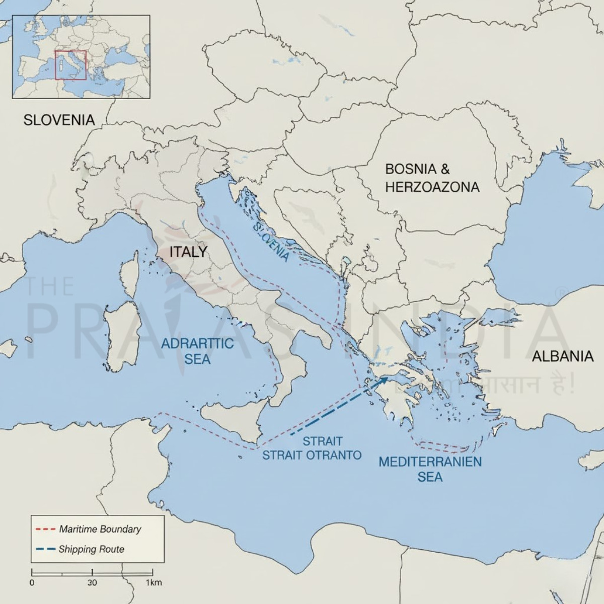 Geopolitical Map – Adriatic Region The Prayas India