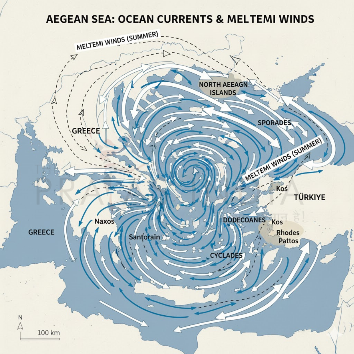 Aegean Sea: Location, Geology, Islands, Geopolitics & Climate Significance 5 Ocean currents in the Aegean Sea