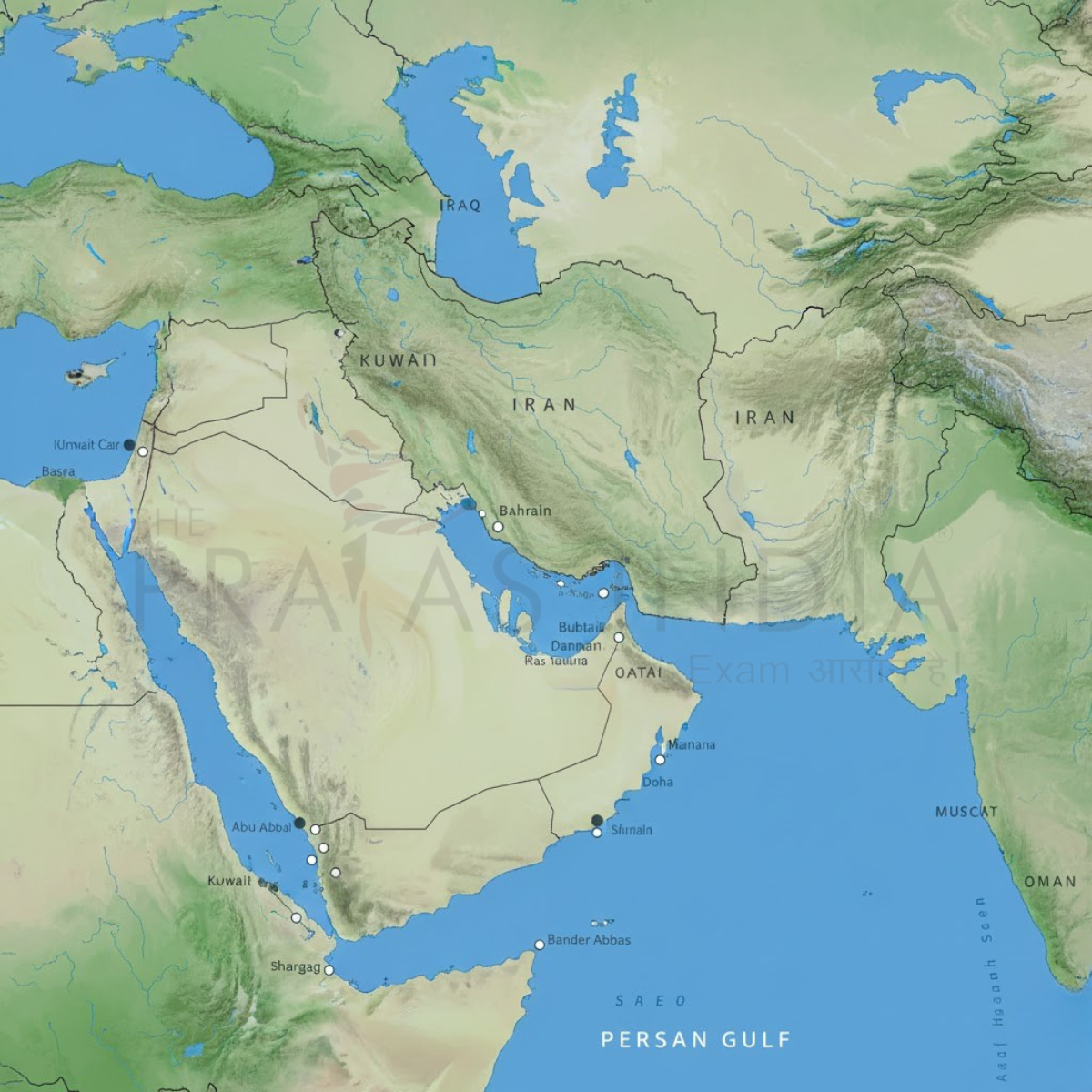 Persian Gulf Map