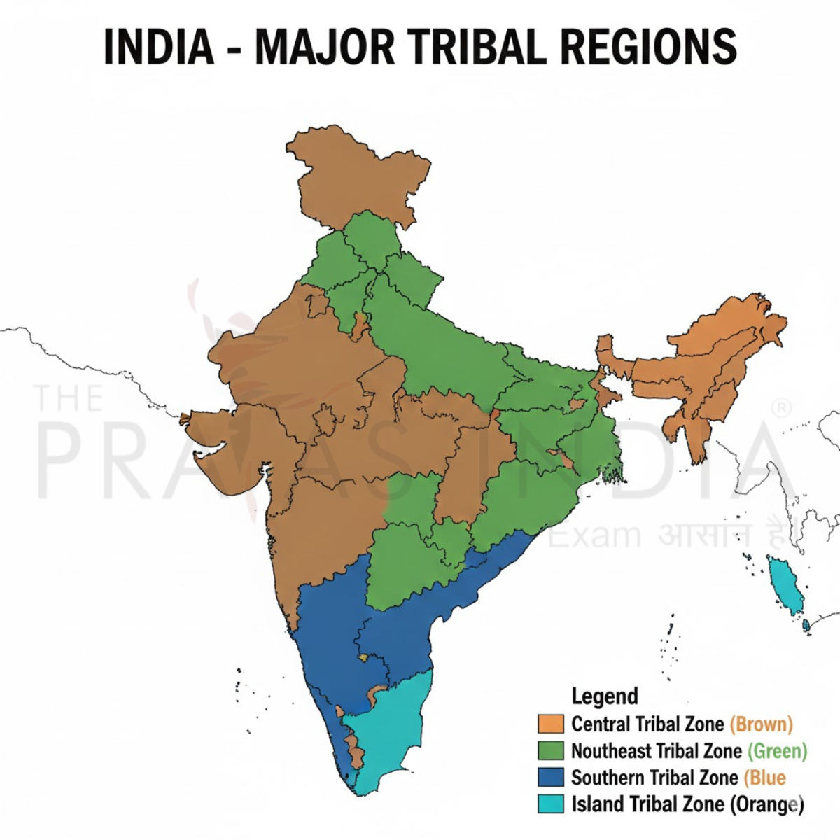 Major Tribes in India 5 Tribal Distribution