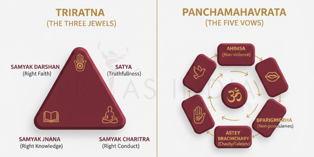 Triratna & Panchamahavrata