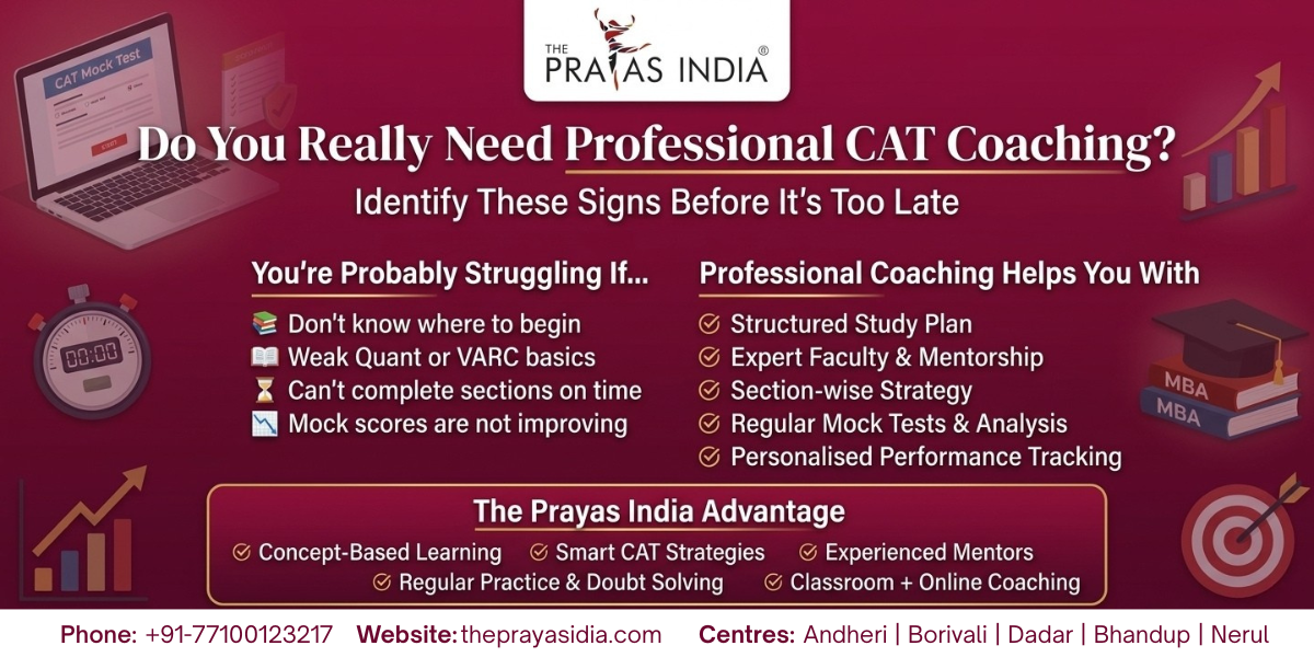 10 Signs You Need Professional CAT Coaching