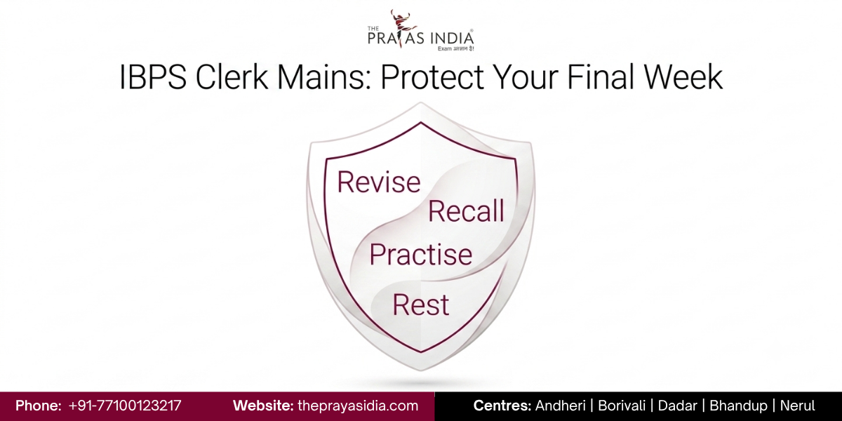 IBPS Clerk Mains Last 30 Days Strategy