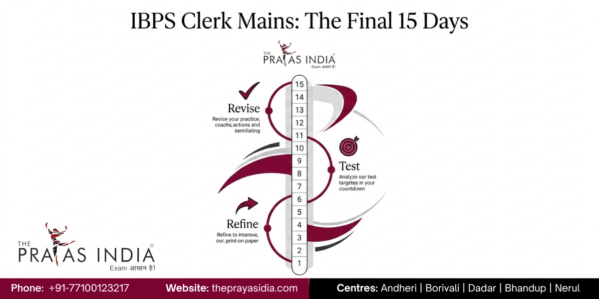 IBPS Clerk Mains Last 30 Days Strategy