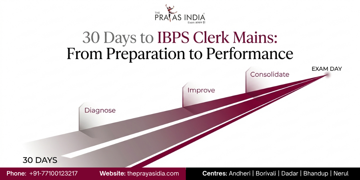 IBPS Clerk Mains Last 30 Days Strategy