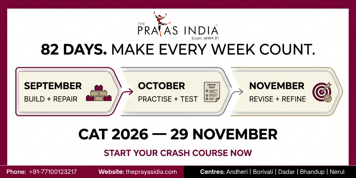 CAT 2026 in 82 Days: Why a Crash Course May Be the Smartest Move 4 CAT 2026 in 82 Days: Why a Crash Course May Be the Smartest Move