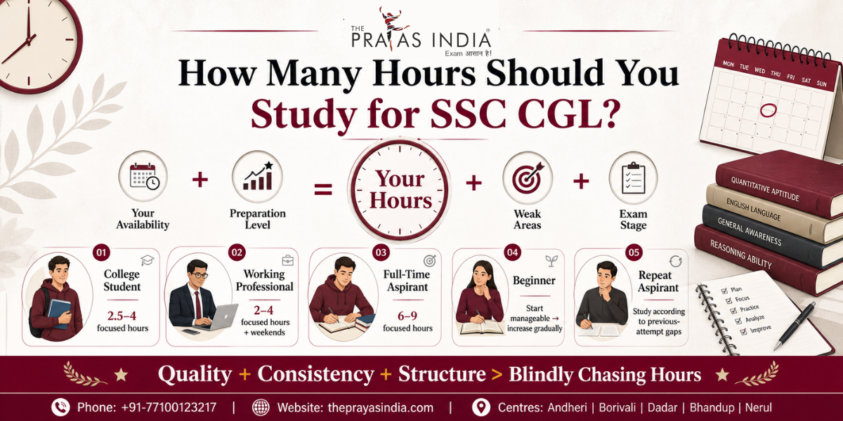 SSC CGL Preparation: How Many Hours Study Every Day?