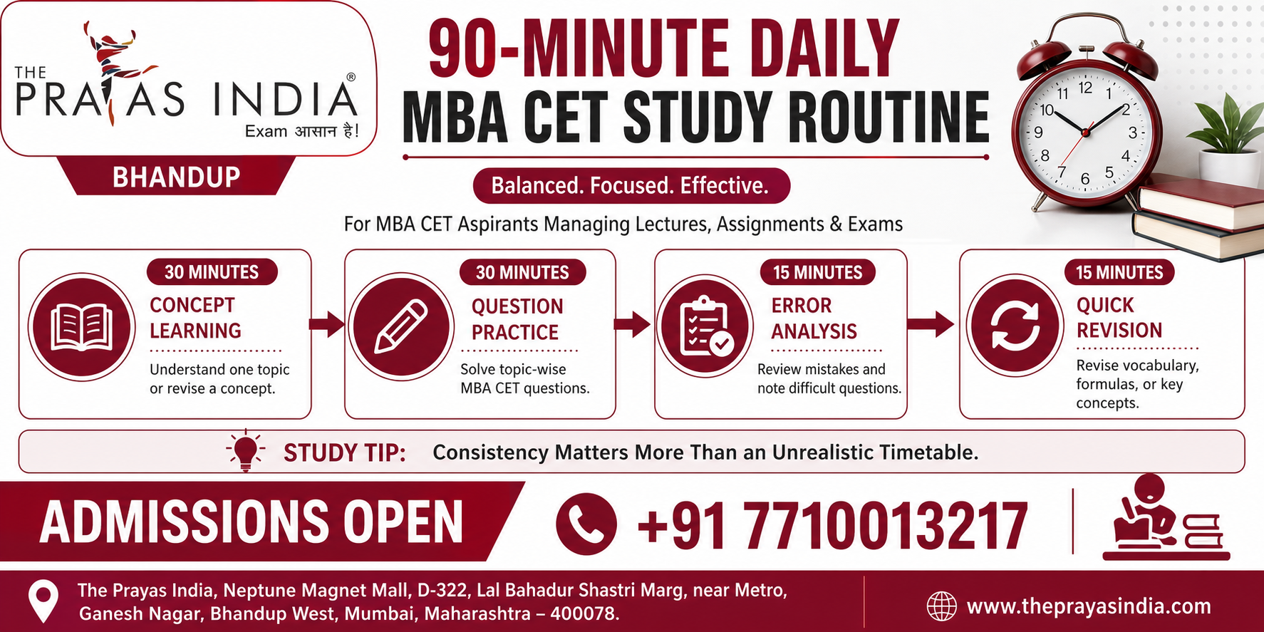 MBA CET Preparation Along with College