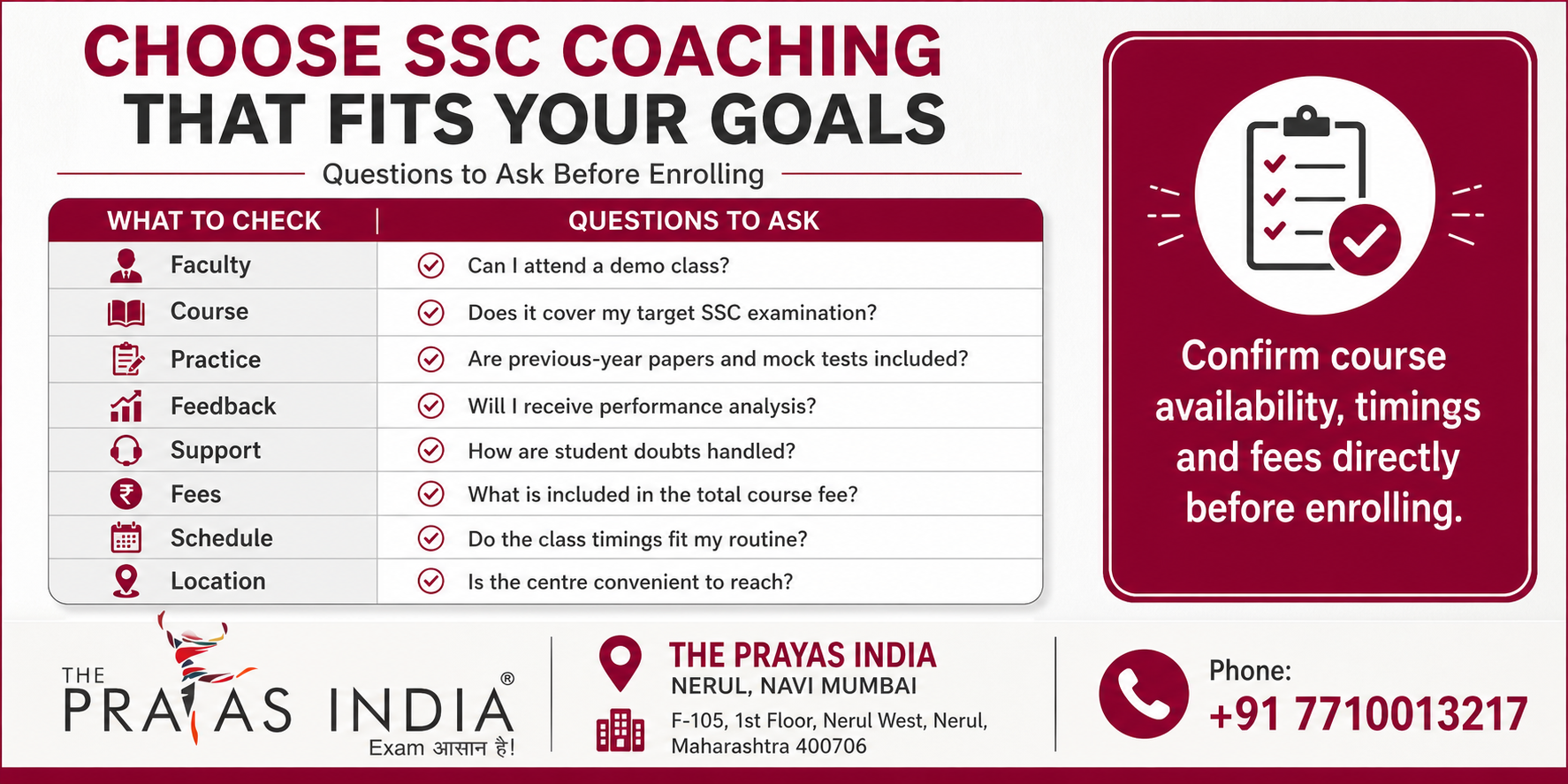 How to Choose SSC Coaching in Nerul
