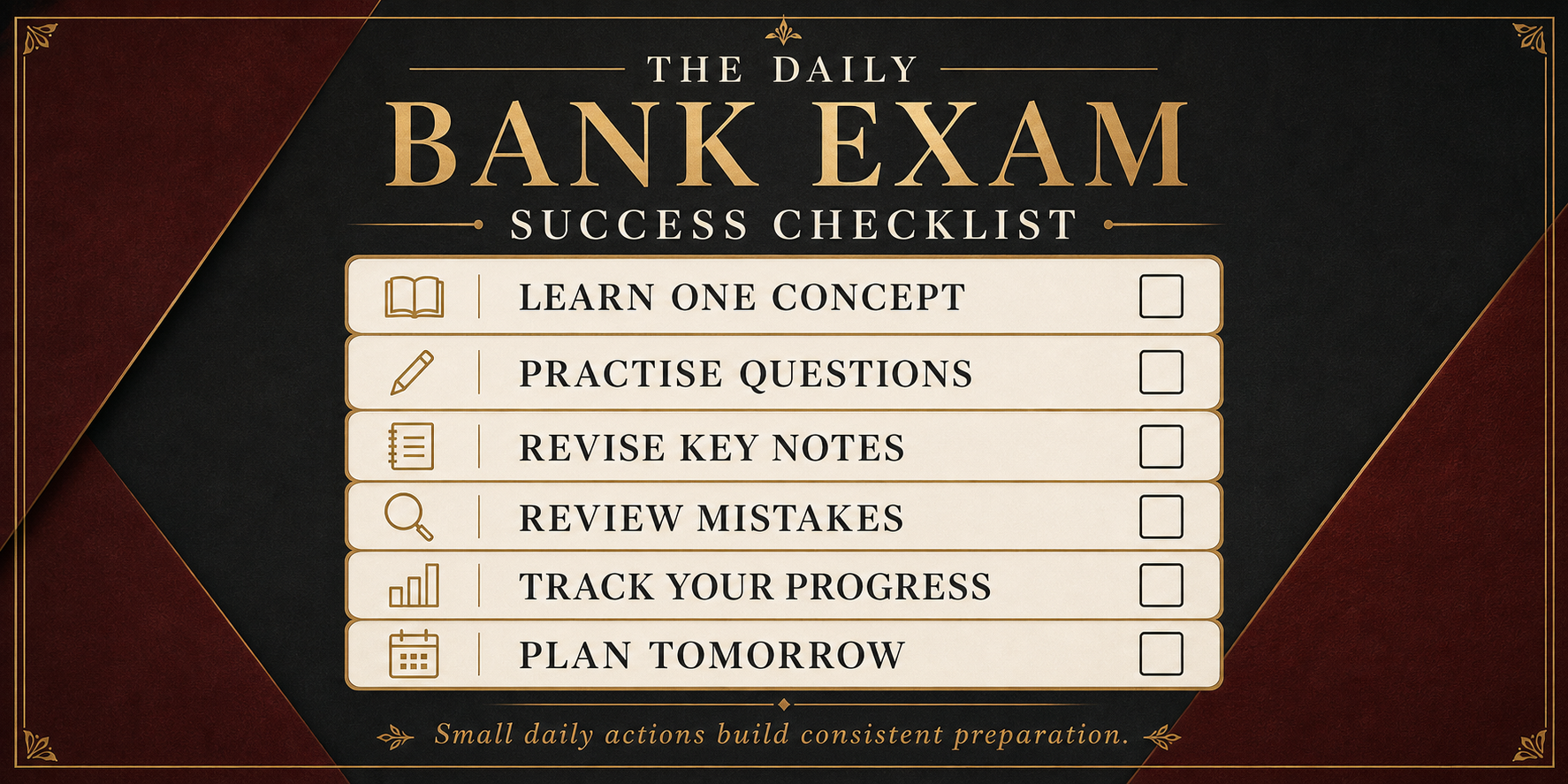 Bank Exam Preparation Daily Routine