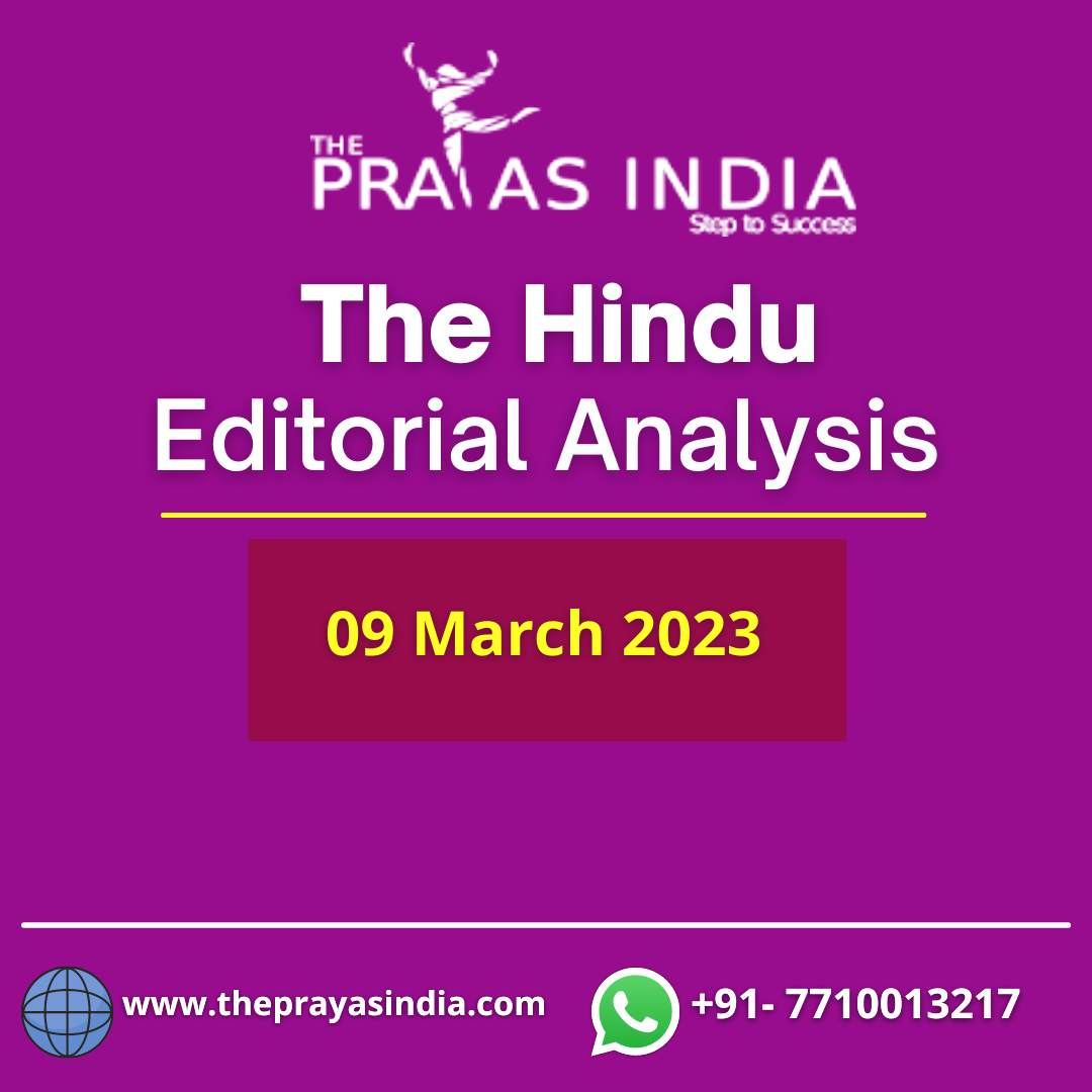 09 March 2023 The Hindu The Prayas India