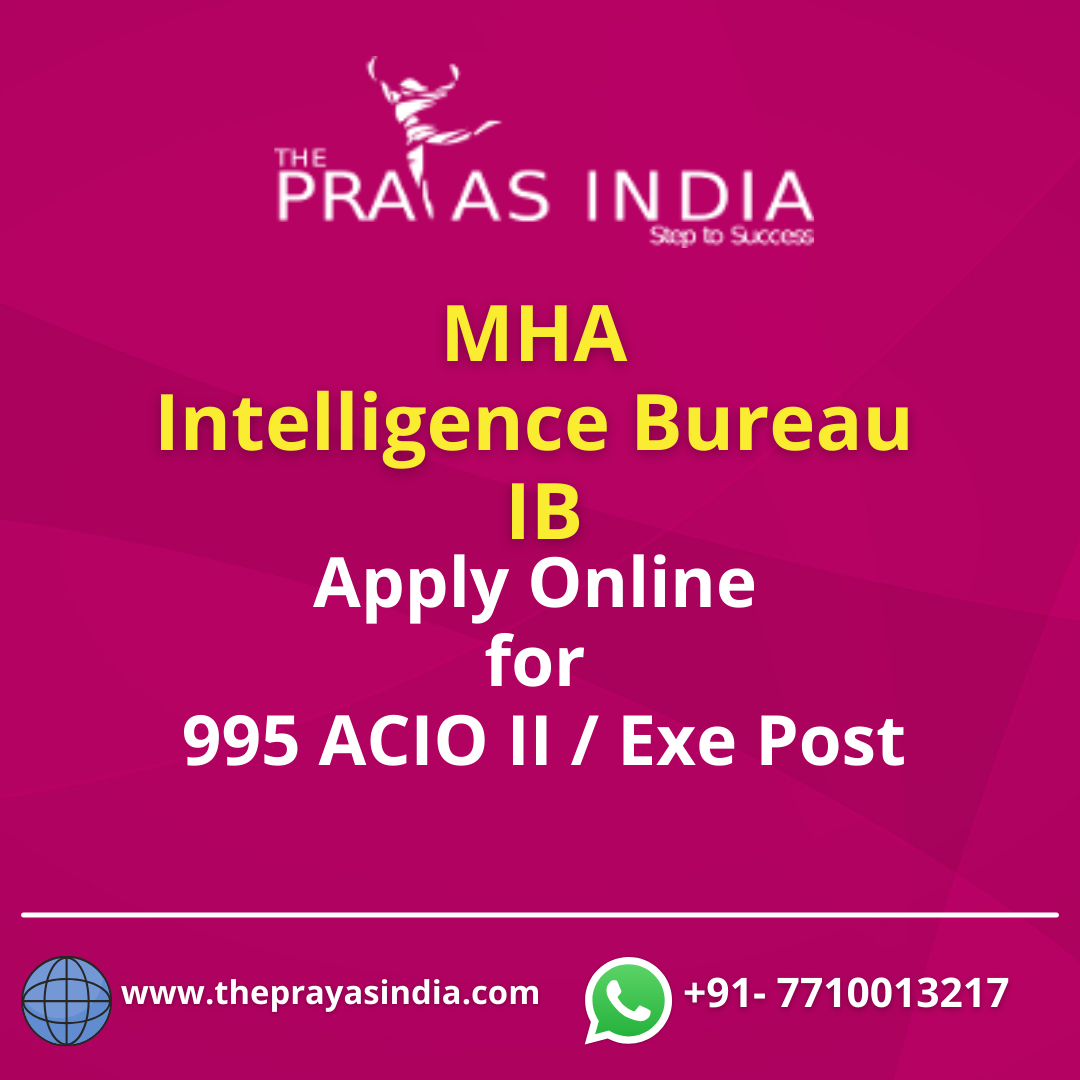 MHA Intelligence Bureau IB Grade II