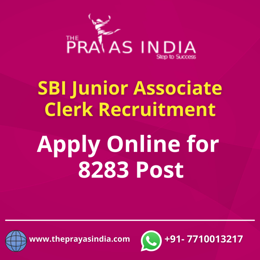 SBI Junior Associate Clerk Recruitment