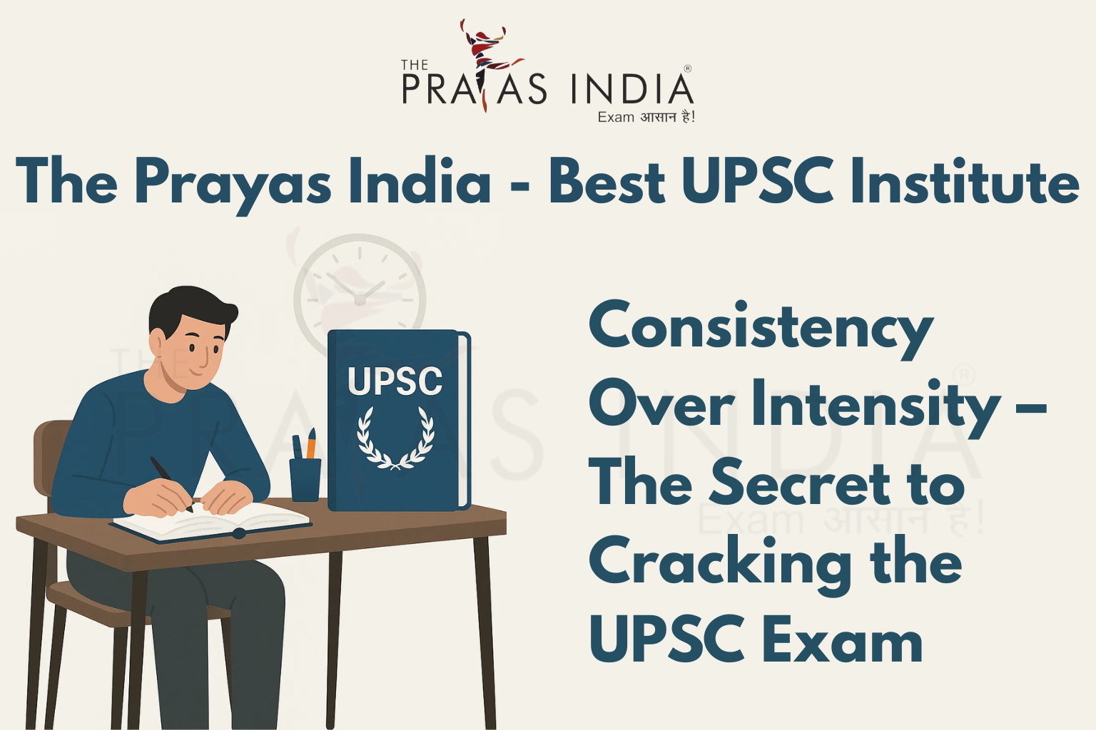 Consistency Over Intensity – The Secret to Cracking the UPSC Exam 1 Consistency Over Intensity – The Secret to Cracking the UPSC Exam