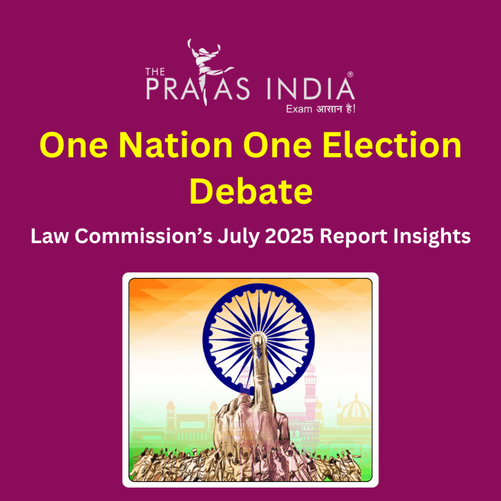 One Nation One Election Debate The Prayas India