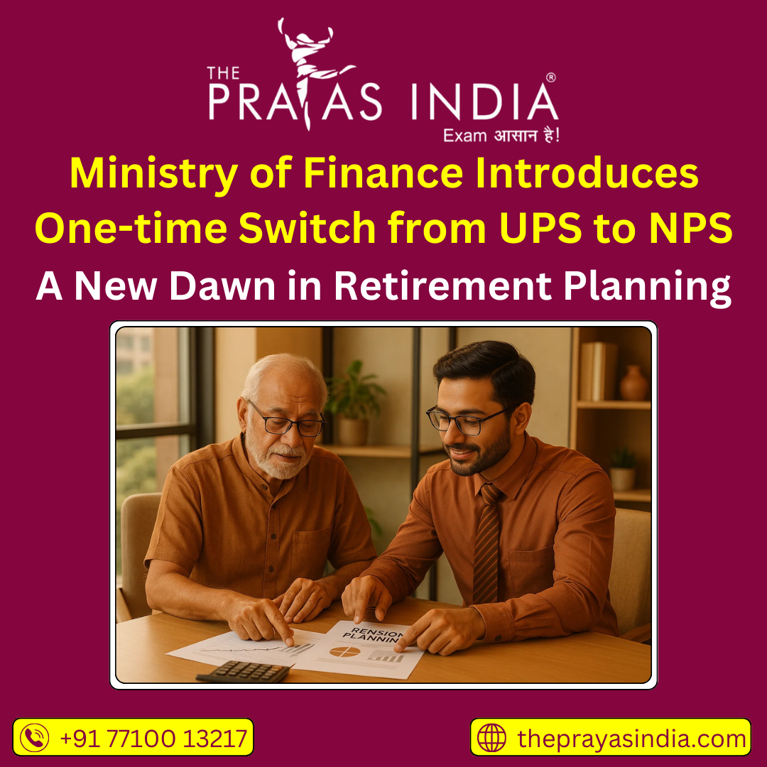 Ministry of Finance Introduces One-time Switch from UPS to NPS