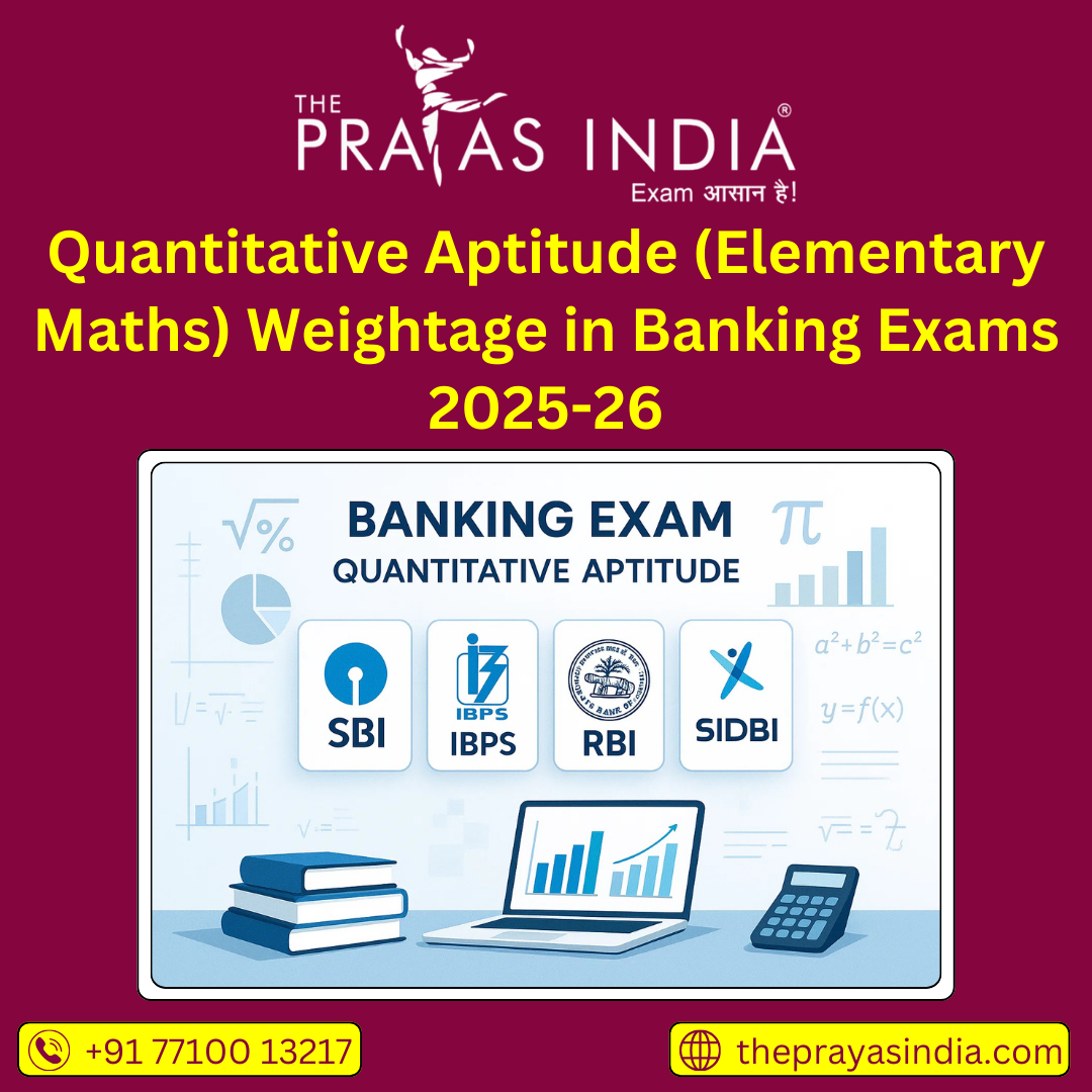 Quantitative Aptitude (Elementary Maths) Weightage in Banking Exams 2025-26