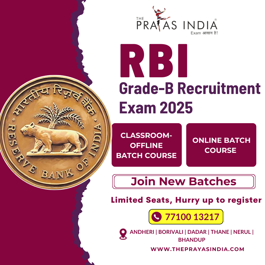 RBI Grade-B Recruitment Exam 2025 - Join New Batches