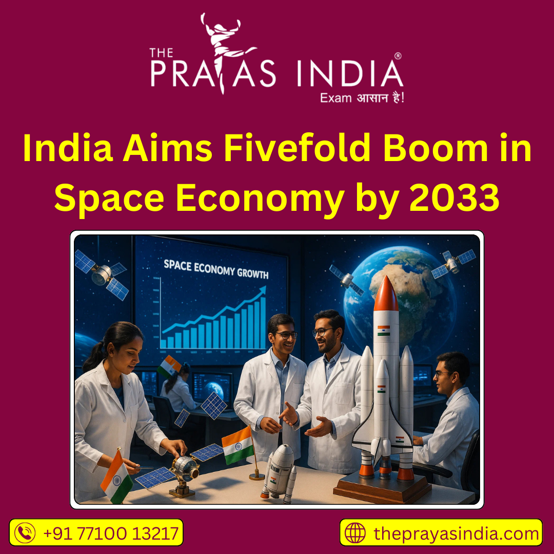 India Aims Fivefold Boom in Space Economy by 2033