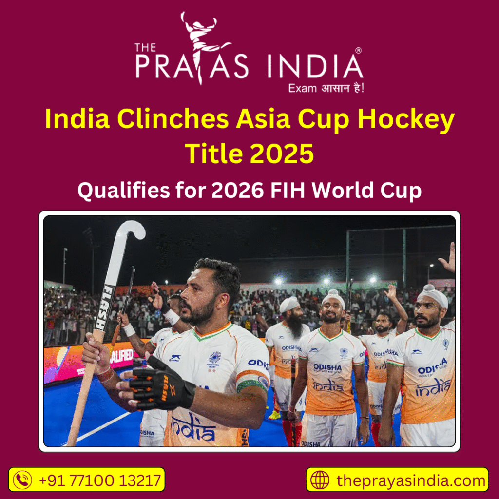 India Clinches Asia Cup Hockey Title 2025