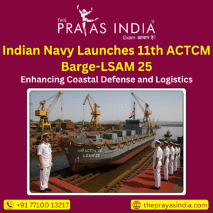 Indian Navy Launches 11th ACTCM Barge-LSAM 25
