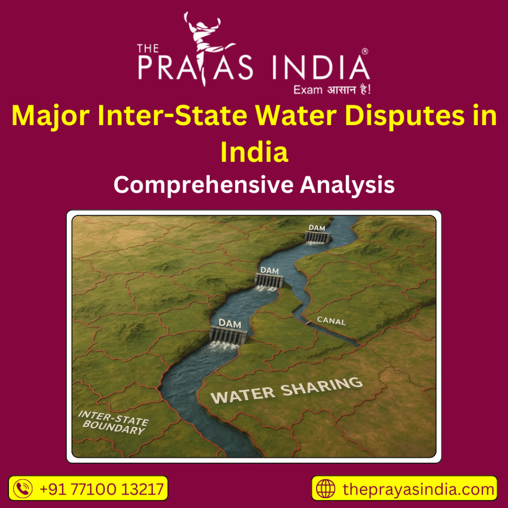 Major Inter-State Water Disputes in India