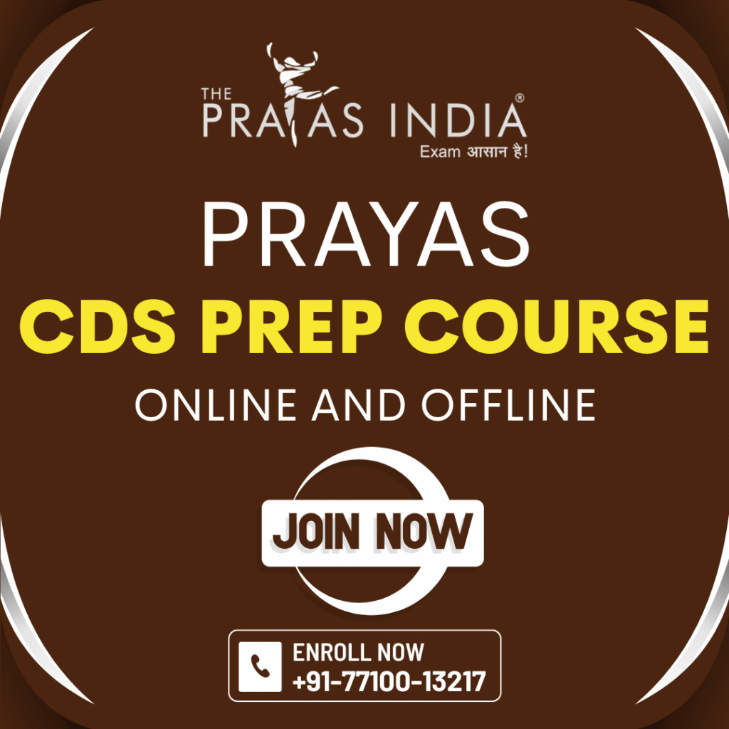 Prayas CDS Prep Course 1 Prayas CDS Prep Program The Prayas India