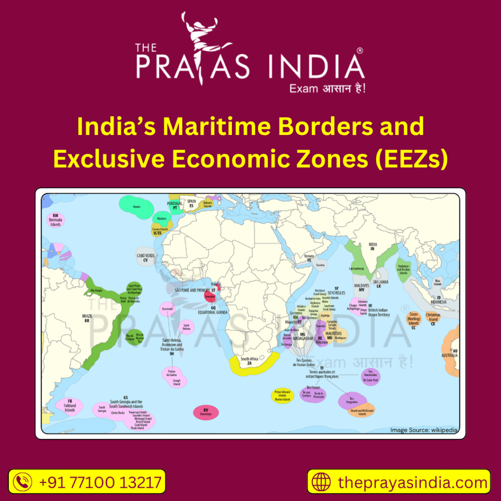 India’s Maritime Borders and Exclusive Economic Zones