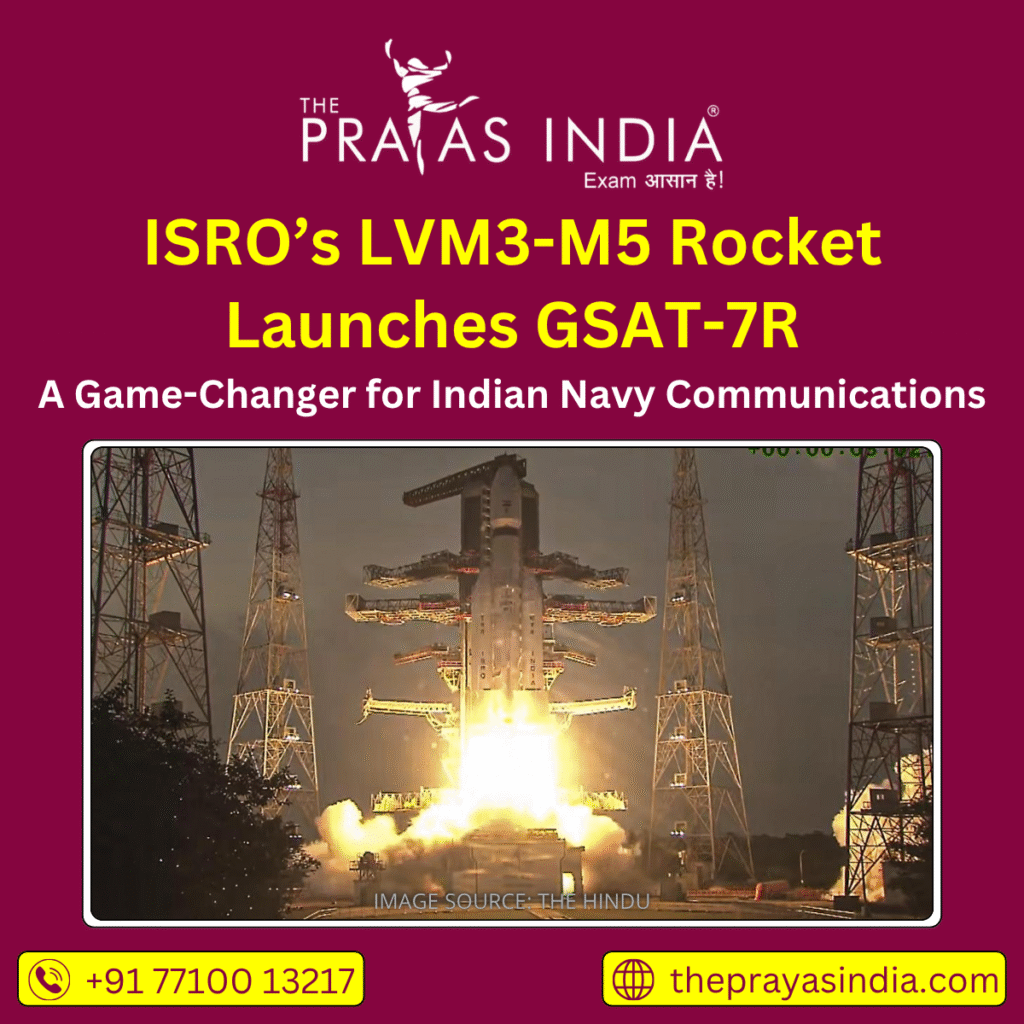 ISRO’s LVM3-M5 Rocket Launches GSAT-7R