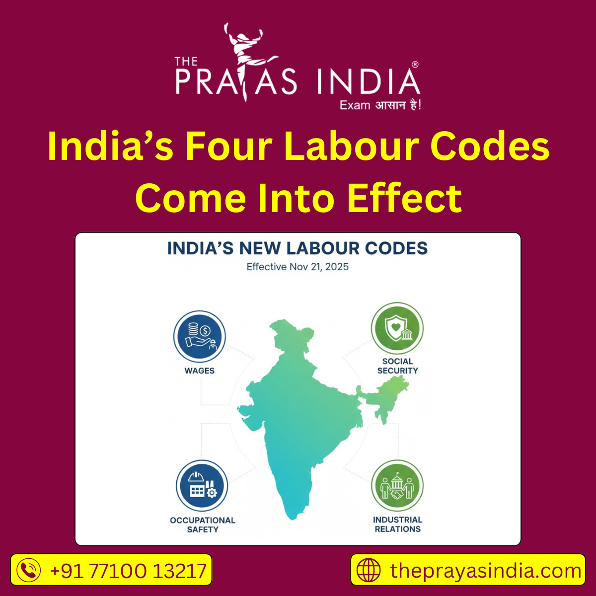 India’s Four Labour Codes Come Into Effect - The Prayas India