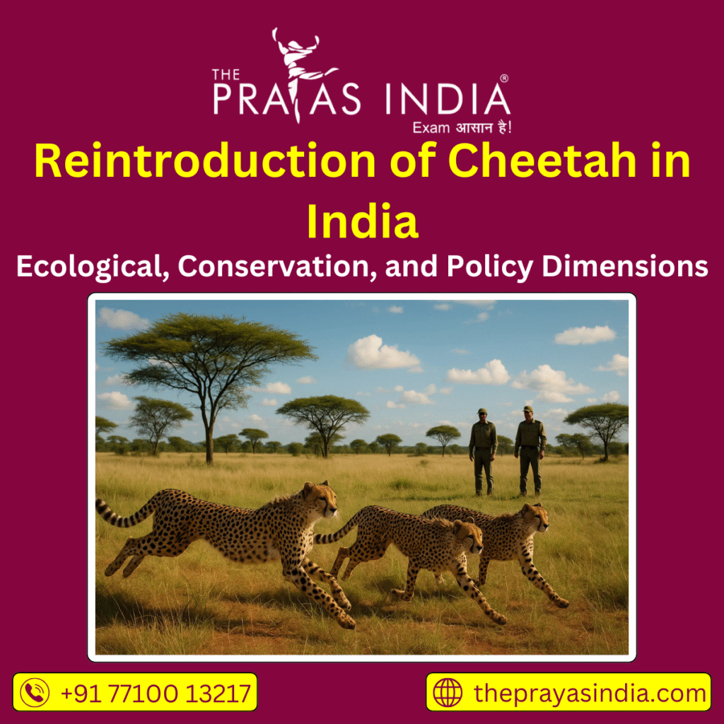 Reintroduction of Cheetah in India