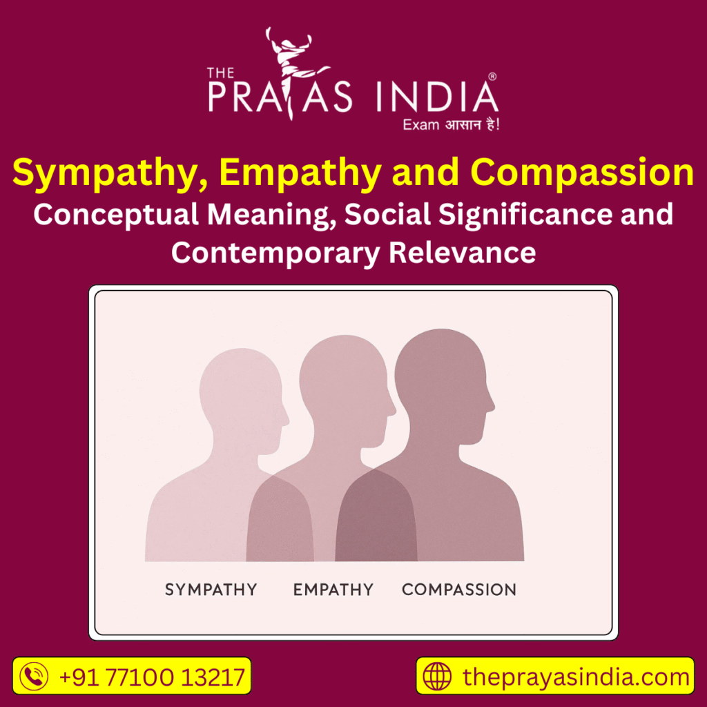 Sympathy, Empathy and Compassion