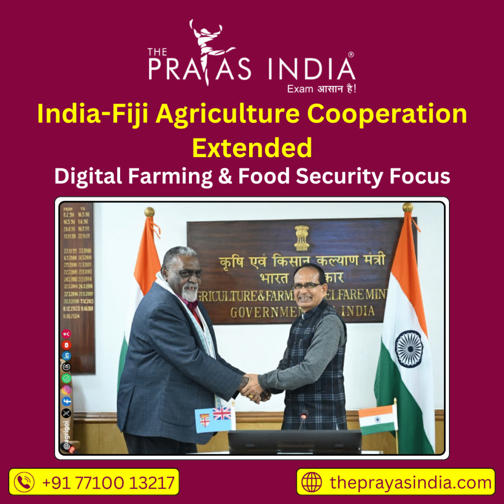 India-Fiji Agriculture Cooperation Extended
