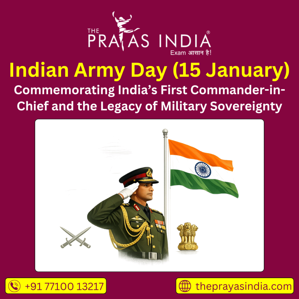 Indian Army Day (15 January) - The Prayas India