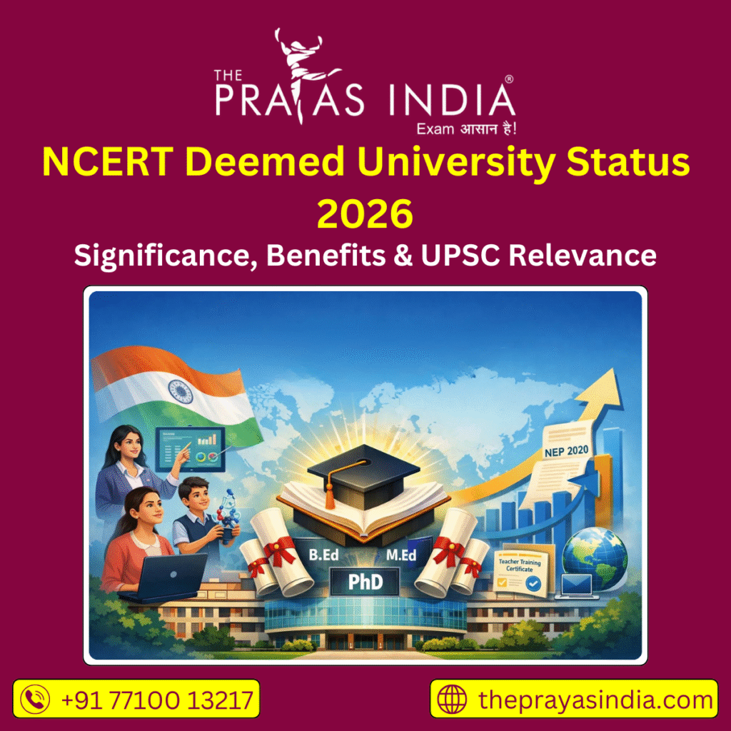NCERT Deemed University Status 2026