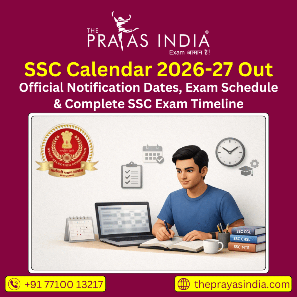 SSC Calendar 2026-27 Out