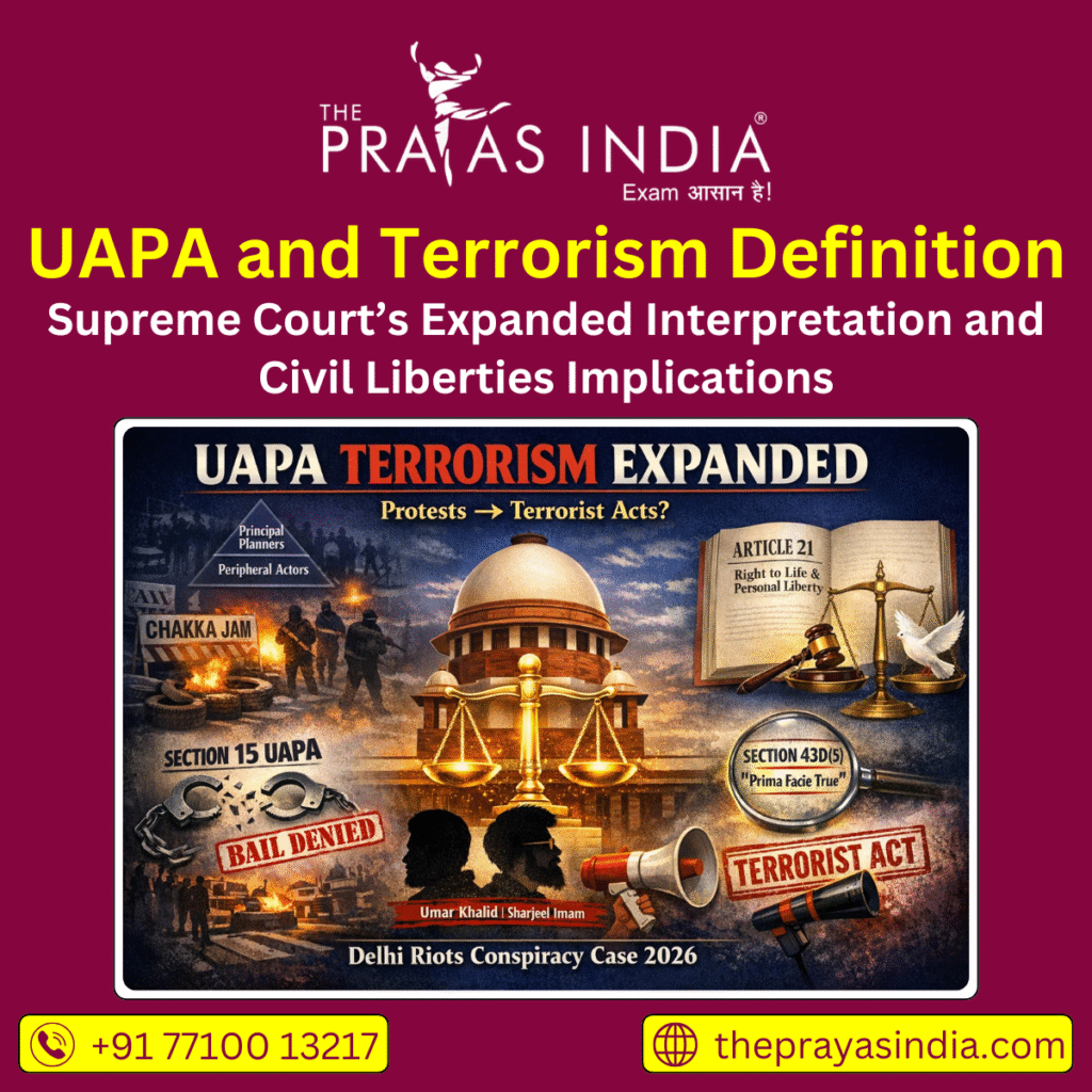 UAPA and Terrorism Definition The Prayas India