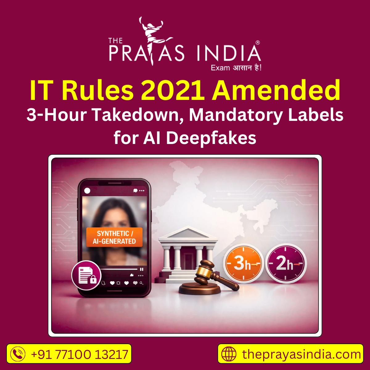 It Roul's IT Rules 2021 Amended - The Prayas India