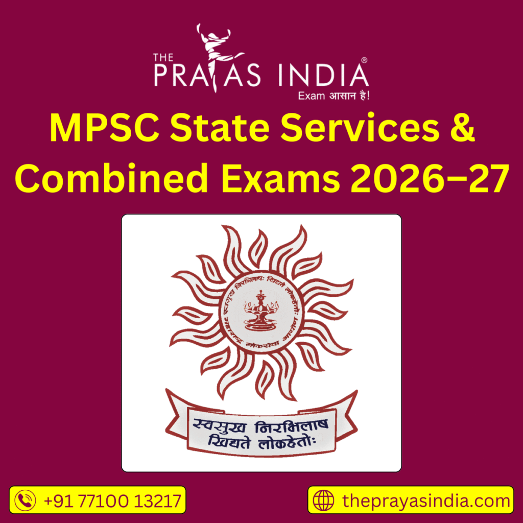 MPSC State Services & Combined Exams 2026–27