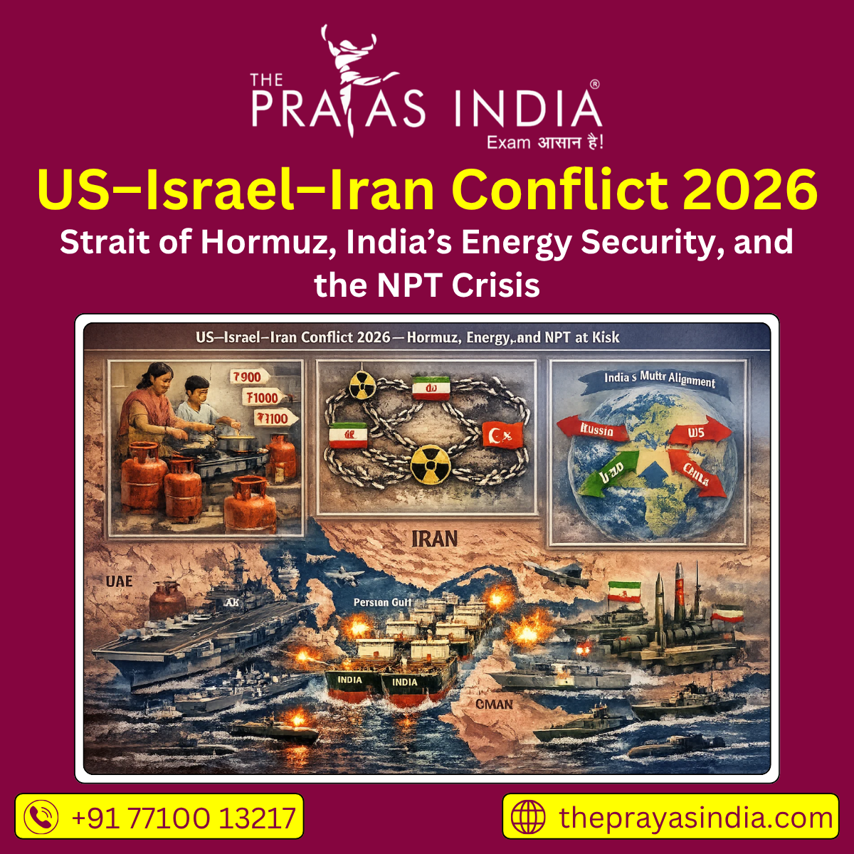 US–Israel–Iran Conflict 2026 - The Prayas India