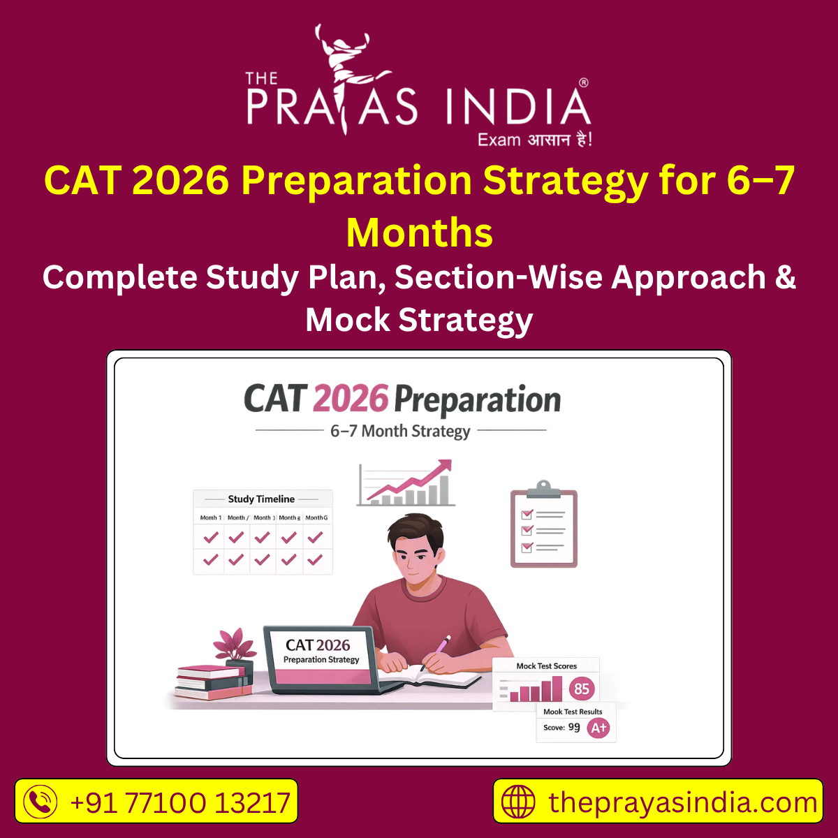 CAT 2026 Preparation Strategy for 6–7 Months - The Prayas India