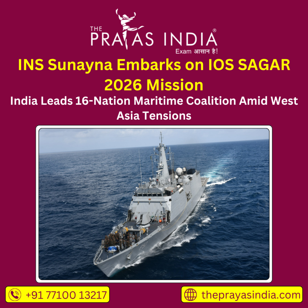 INS Sunayna Embarks on IOS SAGAR 2026 Mission