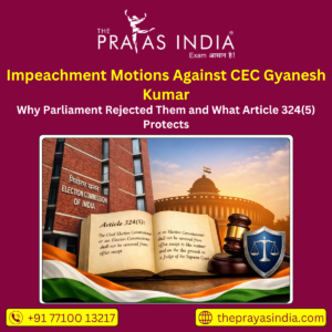 Impeachment Motions Against CEC Gyanesh Kumar